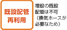 既設配管再利用